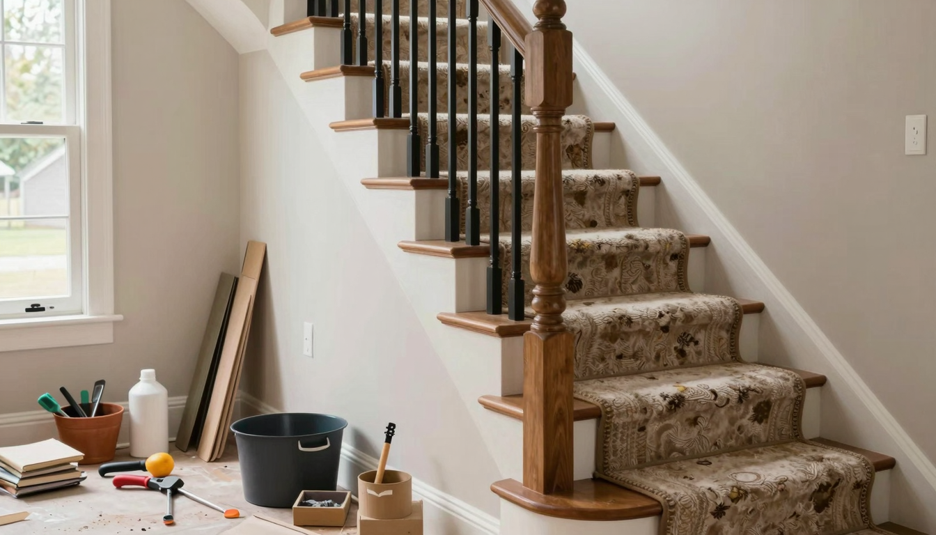 How I Replaced My Ugly Stair Carpet with Wood in a Weekend (Without Regrets!) - DIY Stair Makeover: From Carpet to Wood in a 