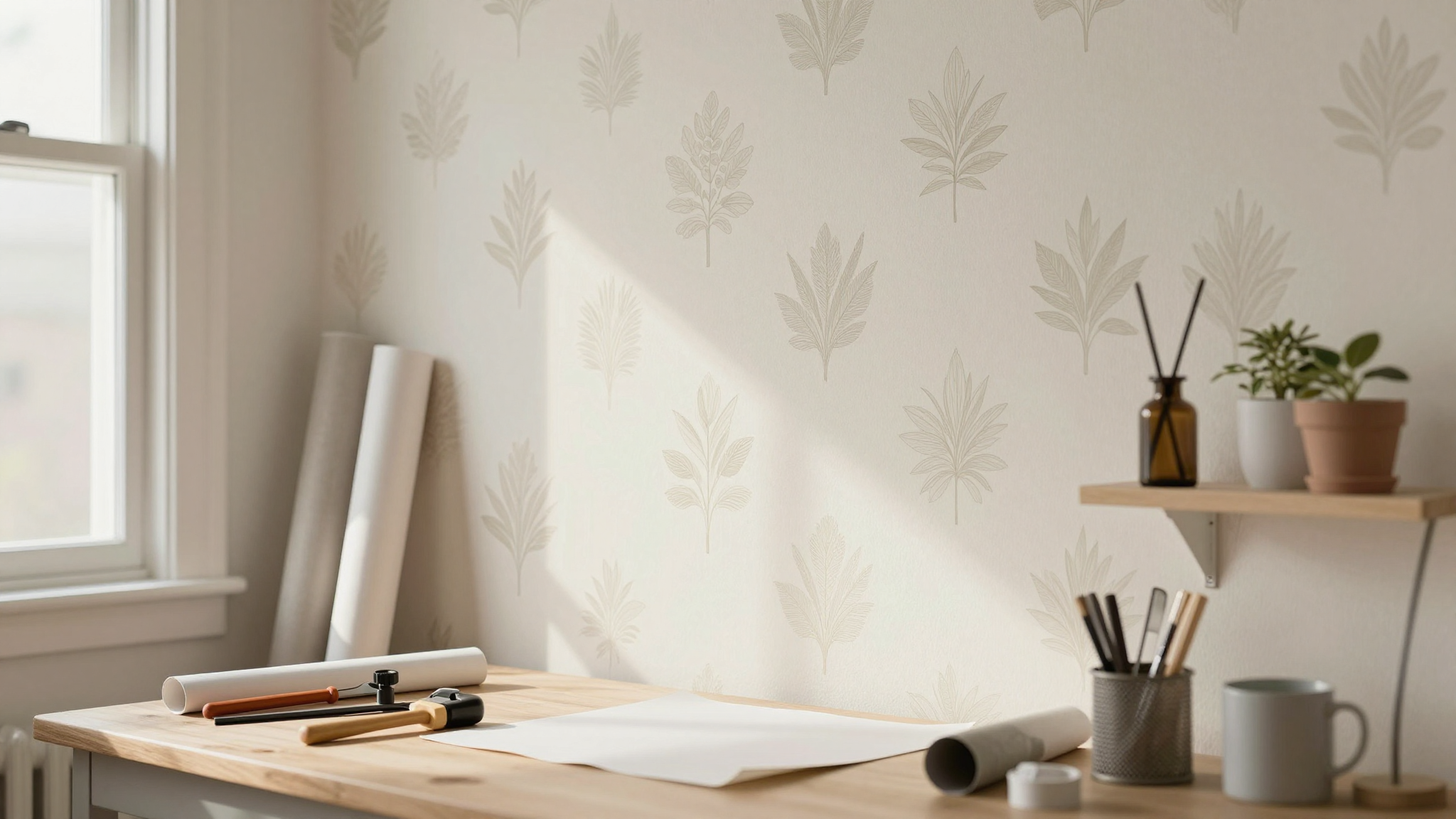 Adding Complementary Accessories to Elevate Your Space - Installing Peel-and-Stick Wallpaper: Tips for a Flawless Finish