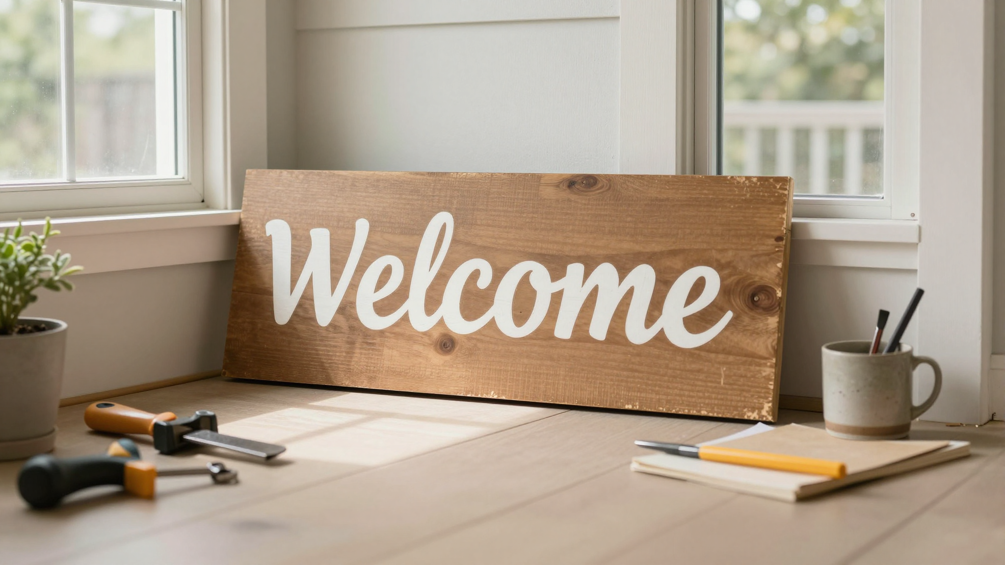 How I Made My First Wood Sign (And Why You Should Too) - DIY Wood Sign Tutorial: Beginner-Friendly Home Decor