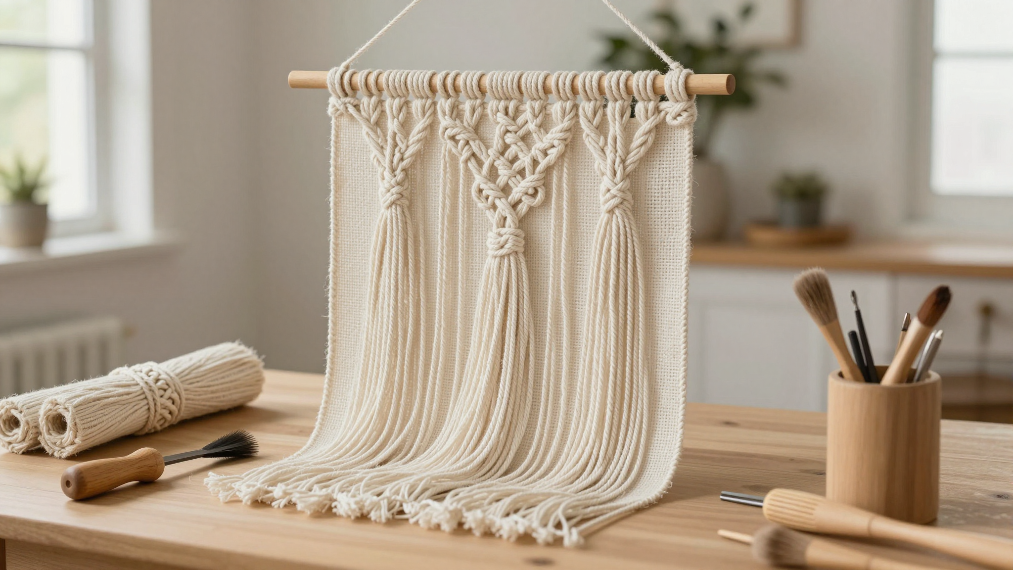 The 4 Knots You Need to Know (And How I Messed Them Up) - How to Make Macramé Wall Hangings: A Beginner's Guide