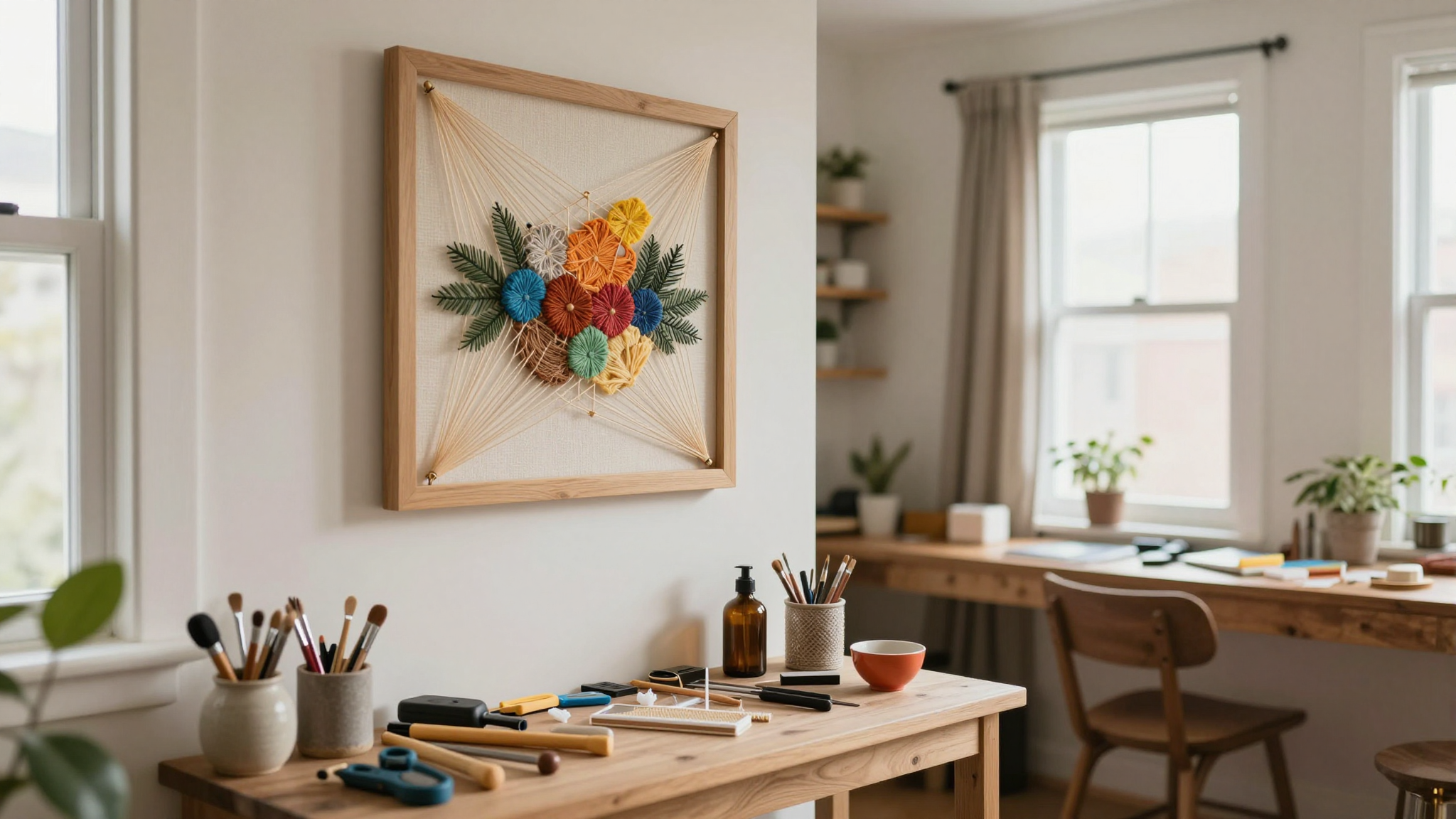 String Art: How I Turned Wood, Nails, and Thread into Stunning Wall Decor - String Art Projects: From Simple to Spectacular