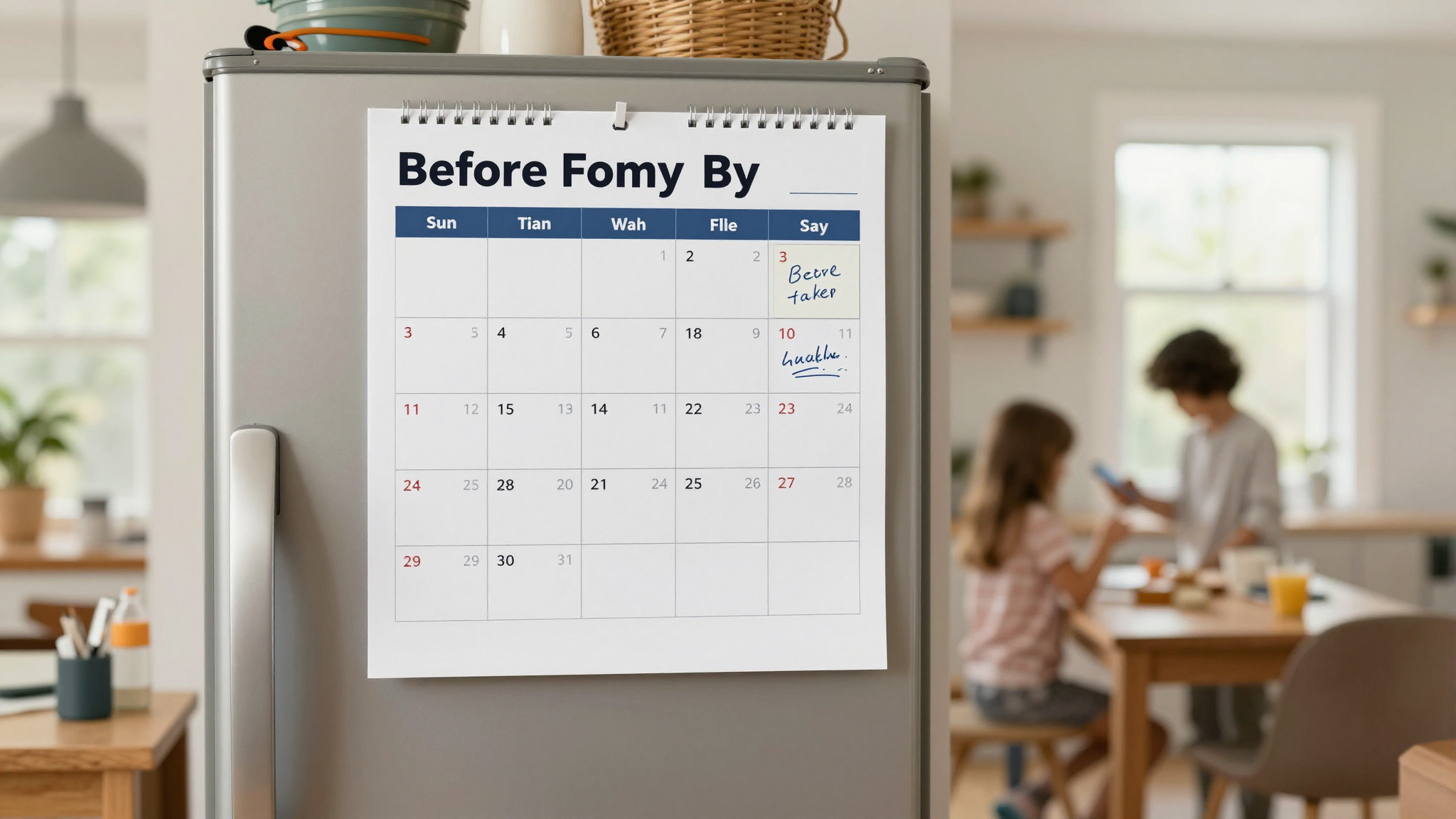 How We Use Our Calendar to Keep the Whole Family on Track - Custom Wall Calendars: Functional Decor for Family Planning