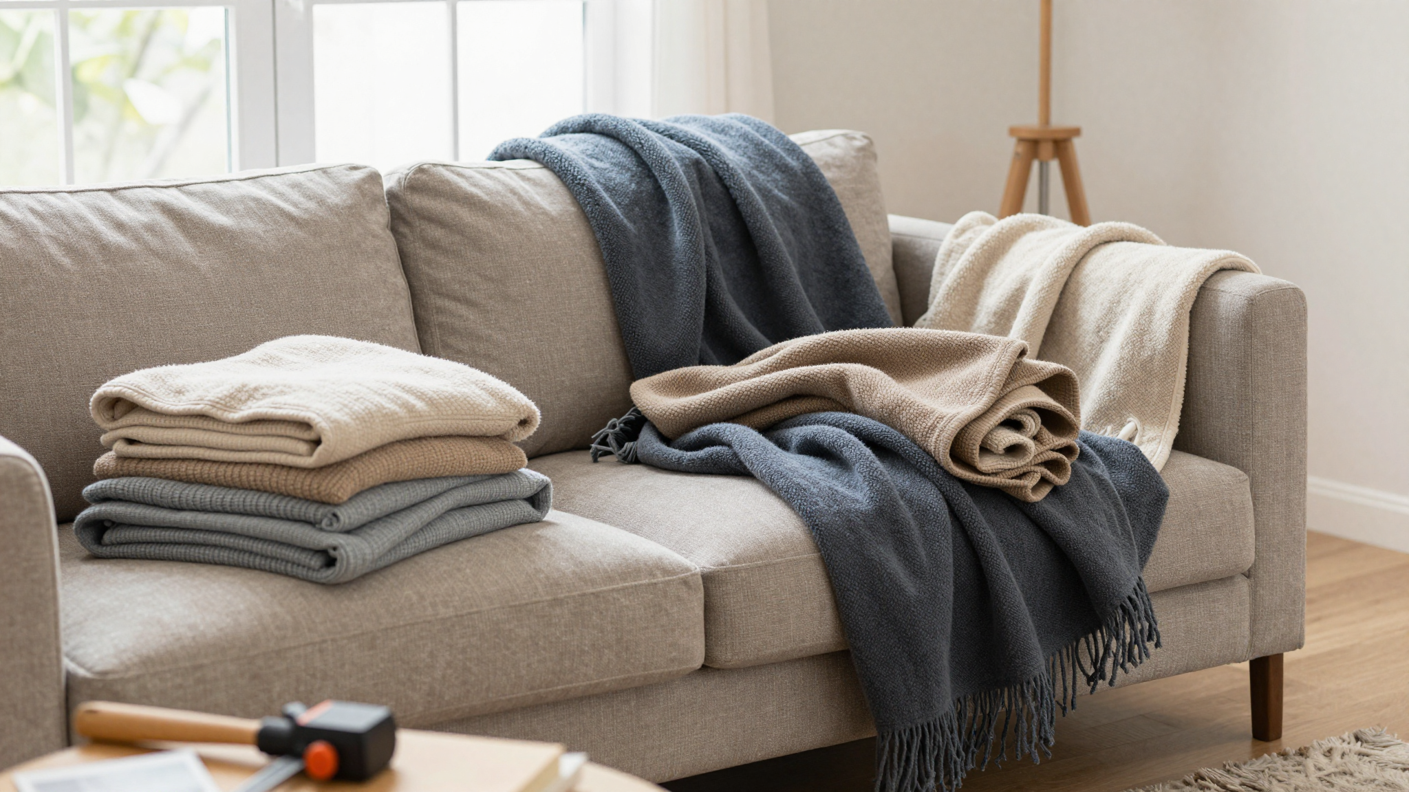 How I Built a Farmhouse Blanket Ladder in a Weekend (For Under $15) - DIY Blanket Ladder: A Perfect Weekend Project