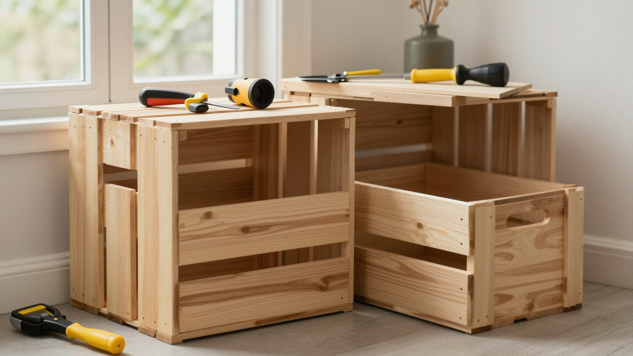 Wooden Crates as Stylish Decor Elements - Repurposing Wooden Crates: Storage and Decor Ideas