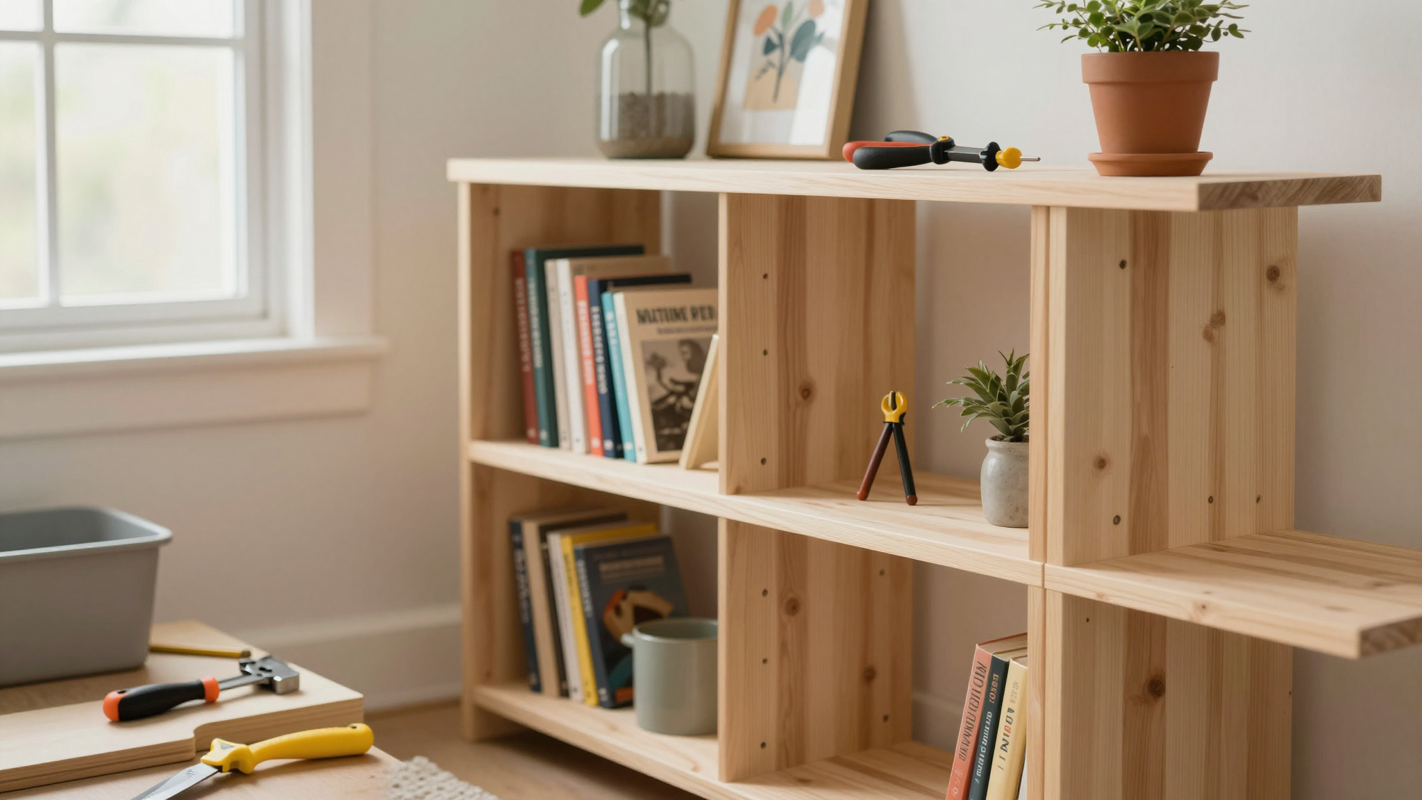 Step-by-Step: How to Build a Simple (But Sturdy) Bookshelf - How to Build Simple Bookshelves for Kids' Rooms