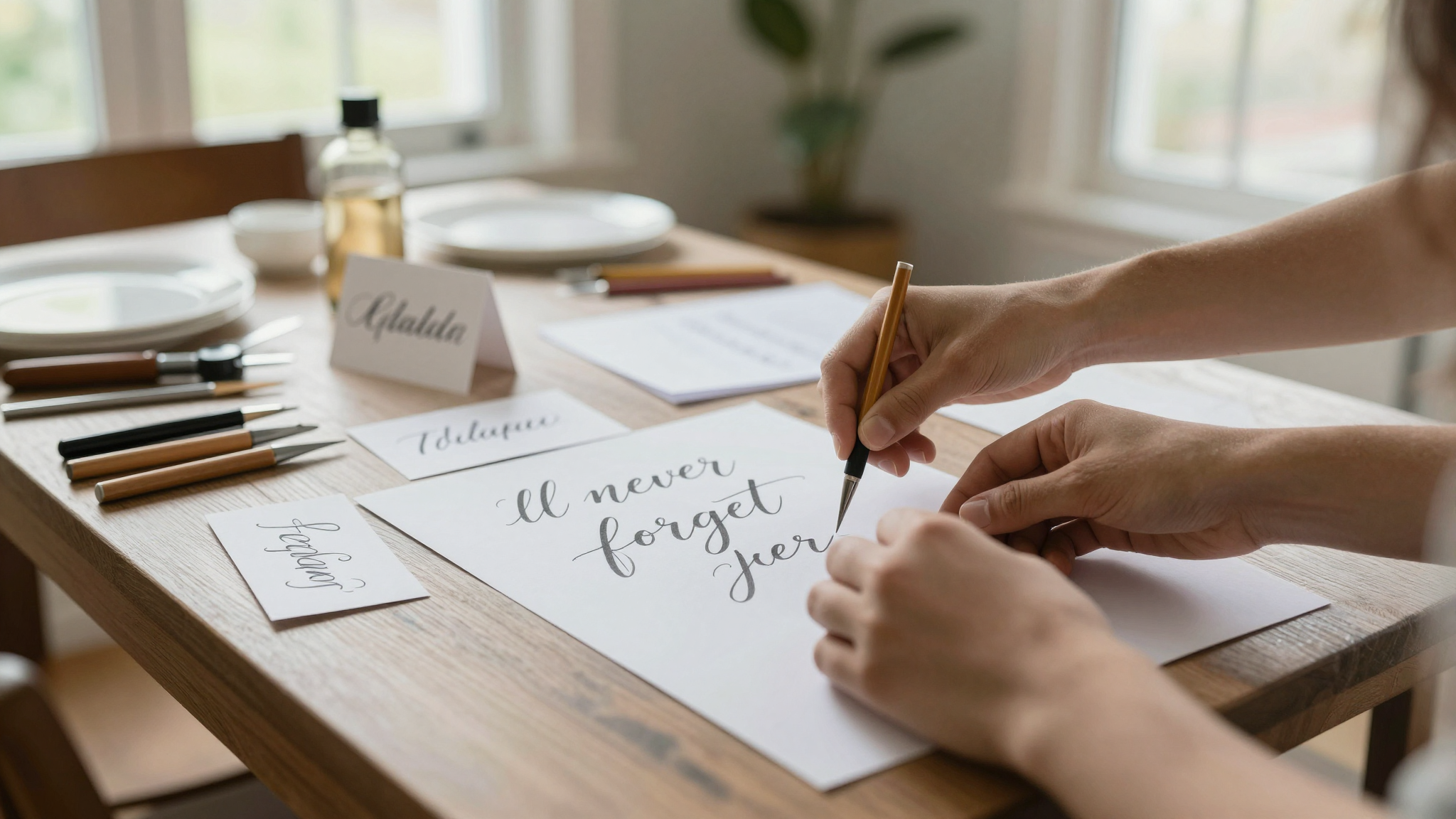 Place Cards: Personal Touches That Make a Difference - Holiday Table Settings: DIY Centerpieces and Place Cards