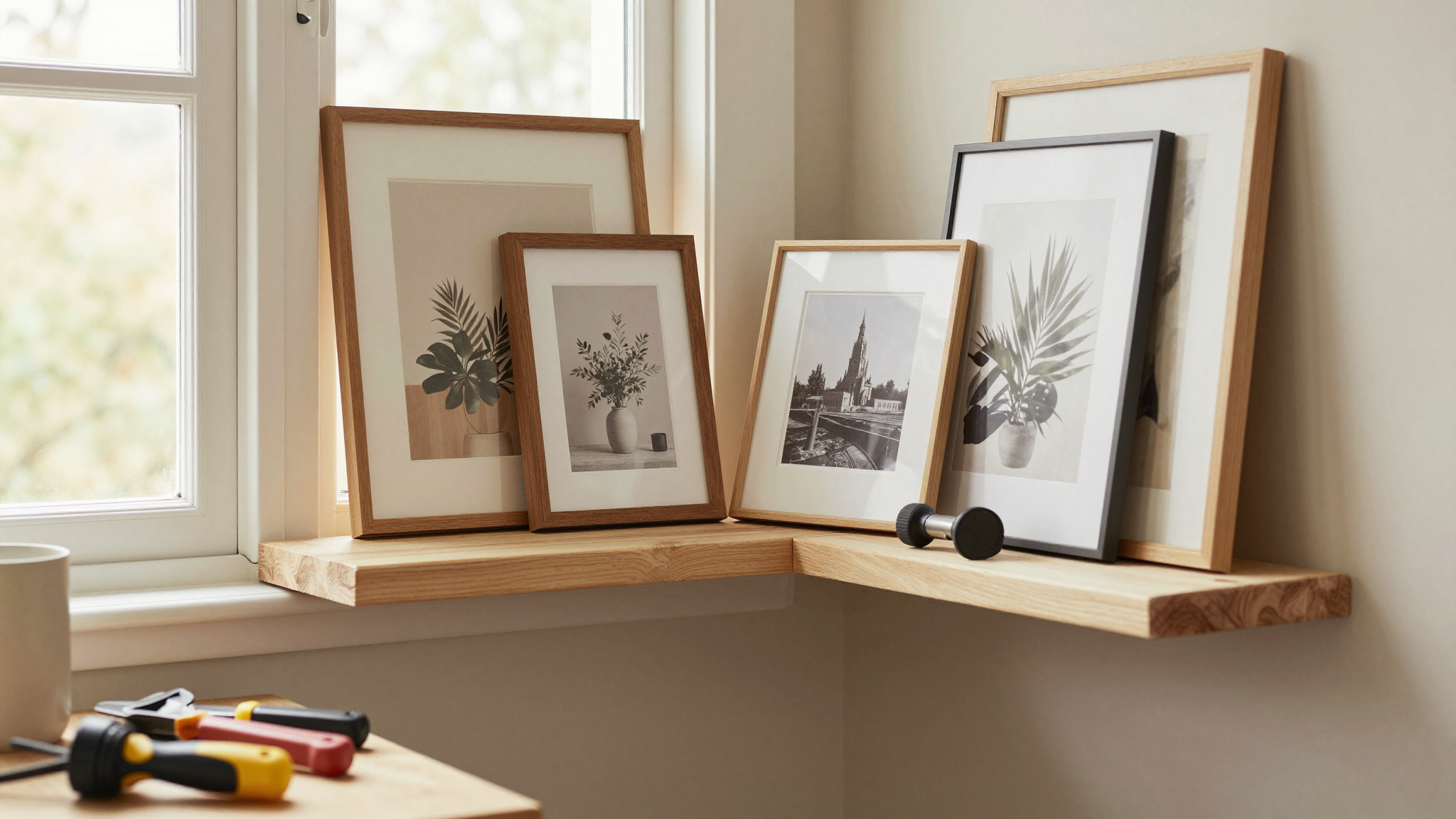 Showcase Versatility: Art, Photos, and More - DIY Picture Ledges: Display Art Without Damaging Walls