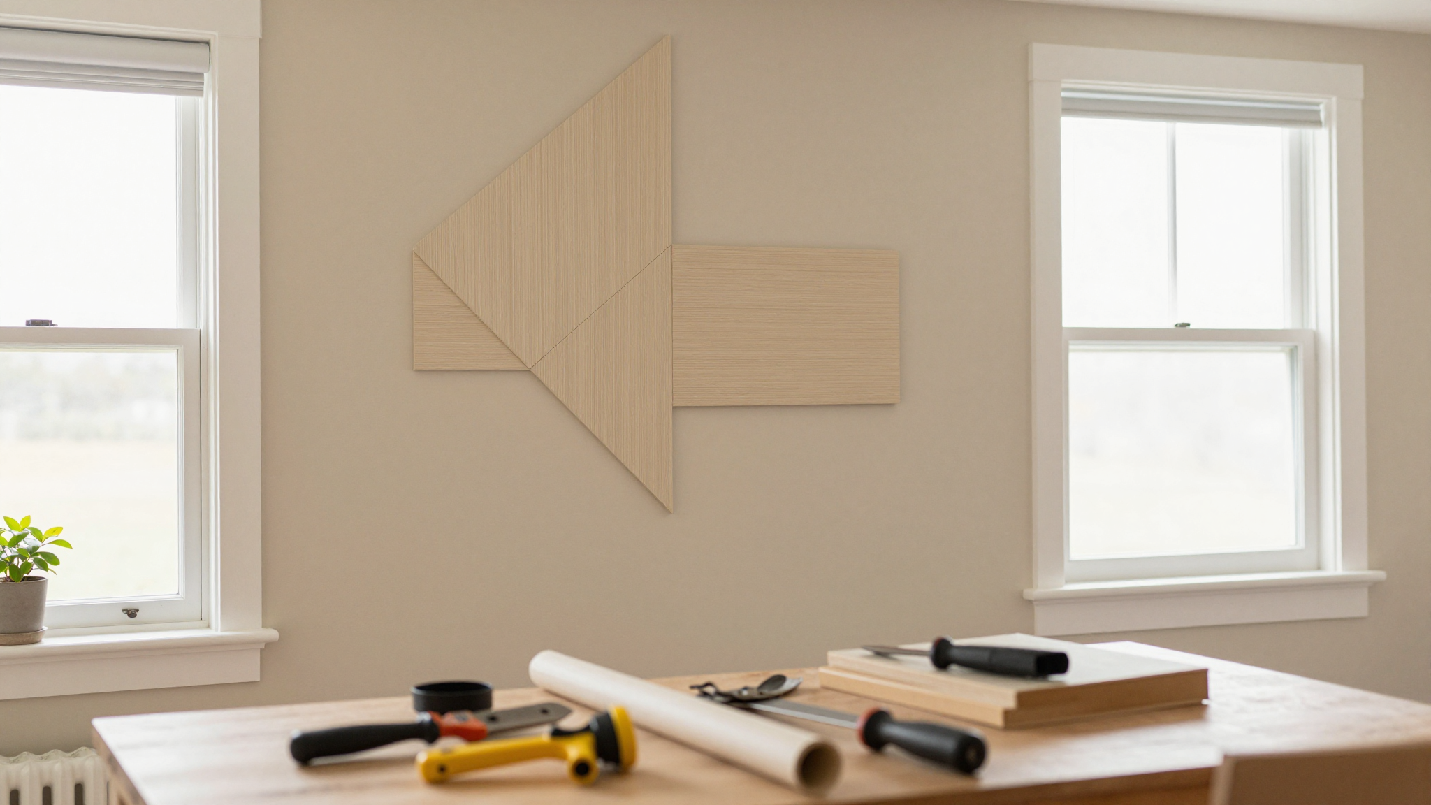 How I Created Stunning Geometric Accent Walls with Painter's Tape - Creating Geometric Accent Walls with Painter's Tape