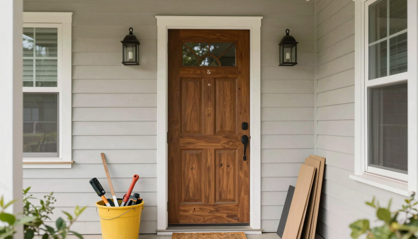 Door Decor and Lighting: The Little Details That Make a Big Difference - Refreshing Your Front Porch for Spring: Simple Seaso