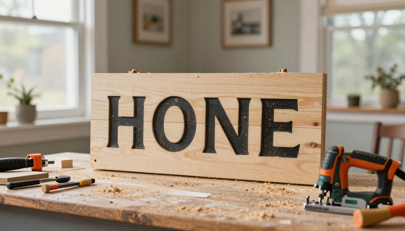 How I Made a Personalized Entryway Sign (And Why It Was Worth the Mess) - Personalized Entryway Signs: A Simple DIY Tutorial